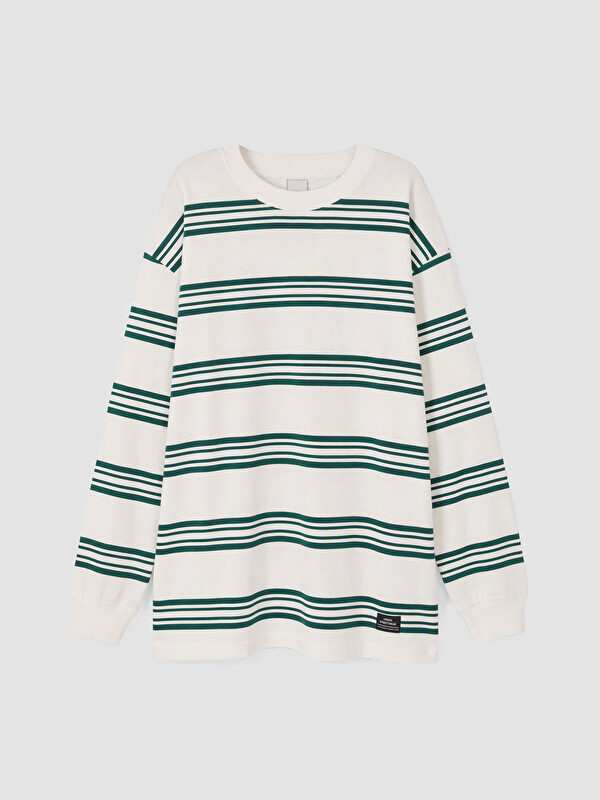 LCW Kids Crew Neck Striped Long Sleeve Boys' T-shirt