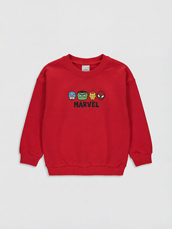 LCW Kids Avengers Printed Boys' Thick Sweatshirt