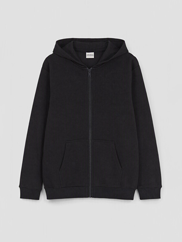 LCW Kids Hooded Thick Boys' Zippered Sweatshirt
