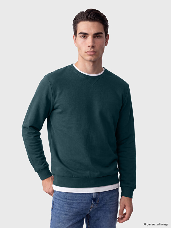 LCWAIKIKI Classic Crew Neck Men's Sweatshirt
