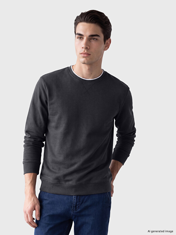 LCWAIKIKI Classic Crew Neck Men's Sweatshirt