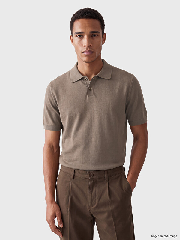 LCW Vision Polo Yaka Erkek Triko Tişört