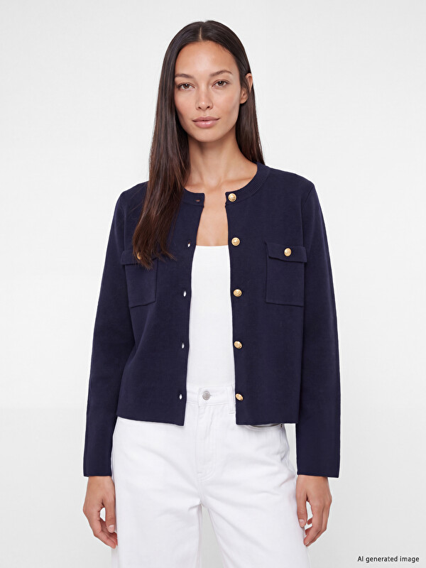 LCWAIKIKI Classic Crew Neck Women's Cardigan