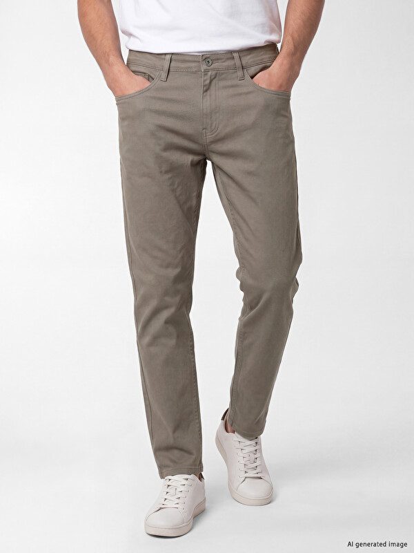 LCWAIKIKI Classic Regular Fit Gabarden Muške Chino Pantalone