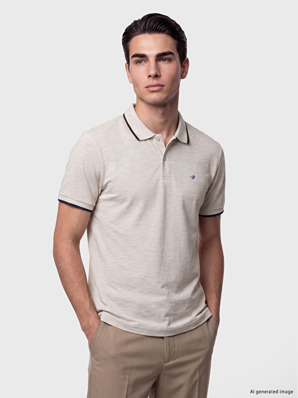 LCWAIKIKI Classic Embroidered Polo Collar Men's T-Shirt