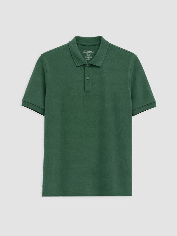 LCWAIKIKI Classic Regular Fit Polo Collar Textured Men's T-Shirt