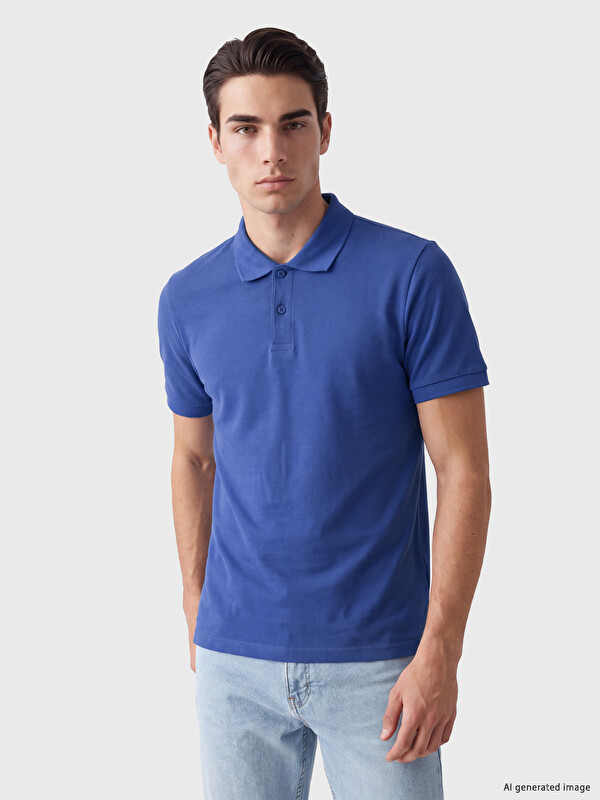 LCWAIKIKI Classic Regular Fit Polo Collar Textured Men's T-Shirt