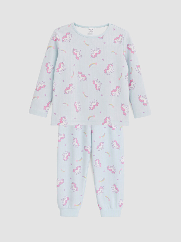 LCW Kids Patterned Girls' Pyjamas Set
