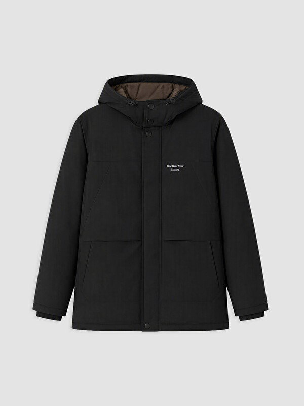 LCWAIKIKI Classic Regular Fit Kapüşonlu Erkek Şişme Mont