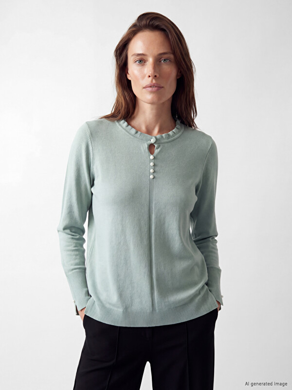 LCW Grace Crew Neck Women's Knitwear Sweater