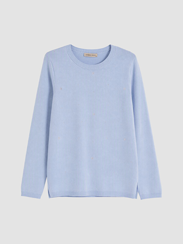 LCW Grace Woman Blue Sweater