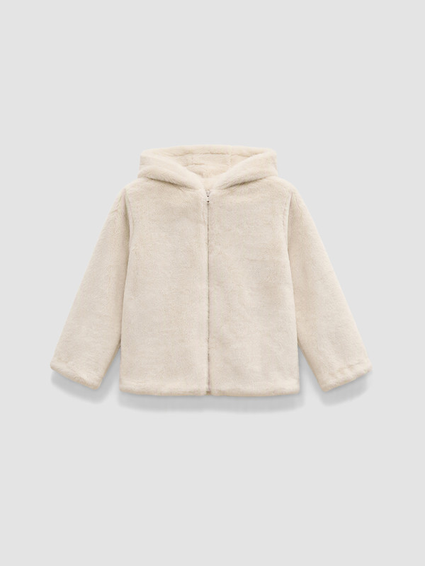 LC WAIKIKI Girl Beige Faux Fur Coat