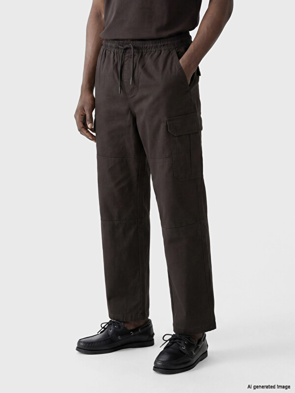 XSIDE Relax Fit Gabardine Men's Trousers