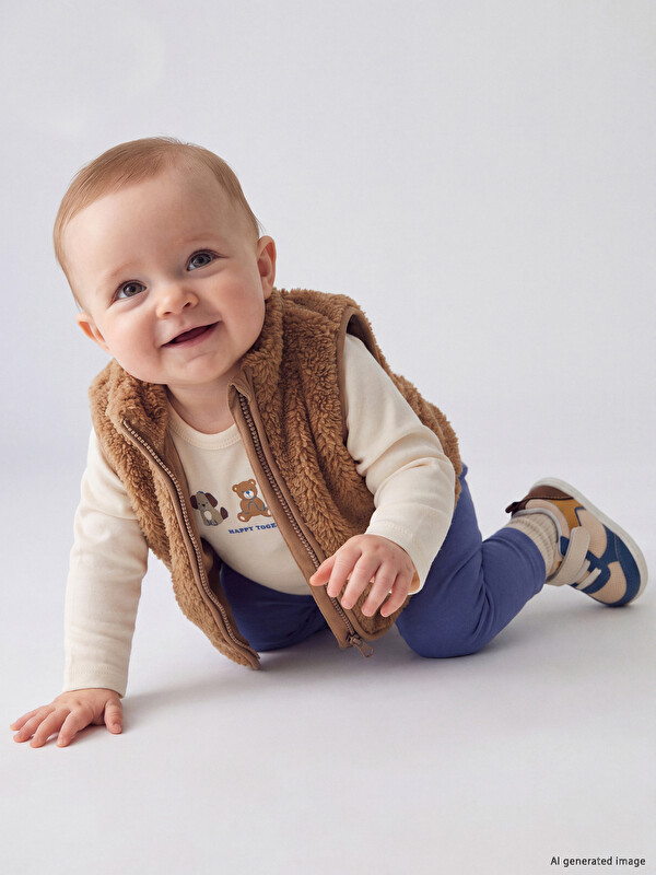 LCW baby Djalë foshnje Ngjyre Kafe Set