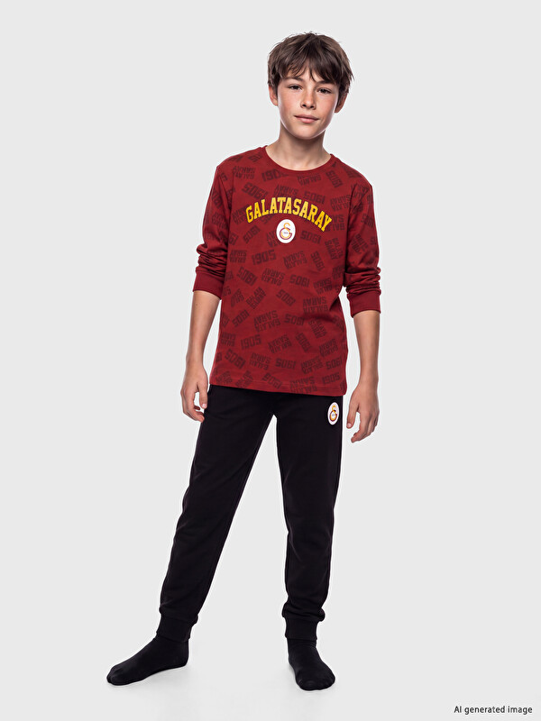 LCW Kids Galatasaray Licensed Boys' Pyjamas Set