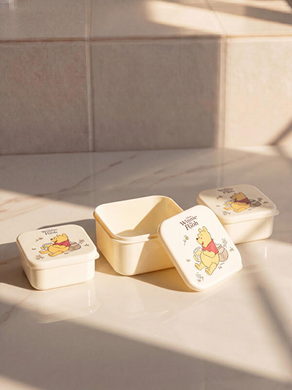 LCW HOME Winnie the Pooh Printed Storage Container Set 3-pack