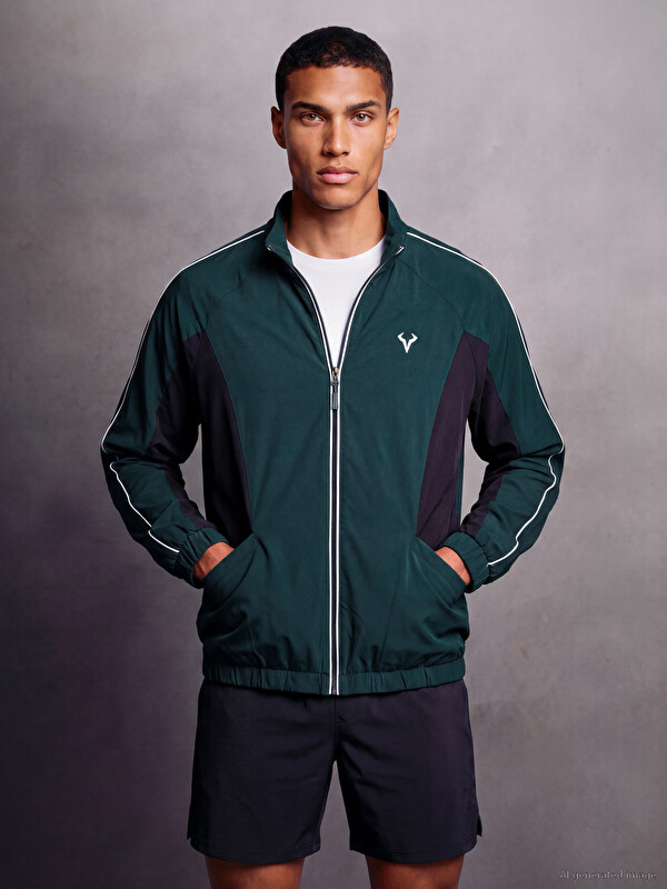 XSIDE ACTIVE Dik Yaka Erkek Fermuarlı Sweatshirt