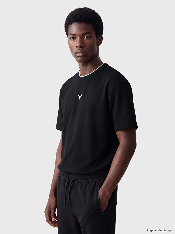 XSIDE ACTIVE Bisiklet Yaka Erkek Spor Tişört
