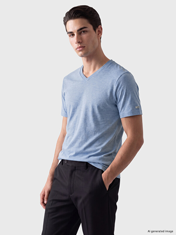 LCWAIKIKI Classic V Neck Jersey Men's T-Shirt