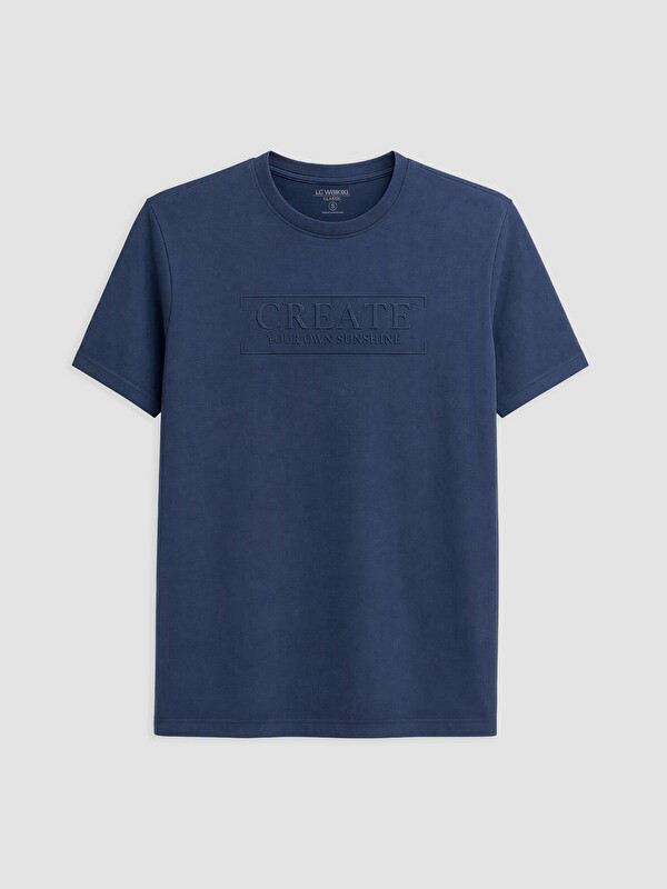LCWAIKIKI Classic Man Indigo T-Shirt