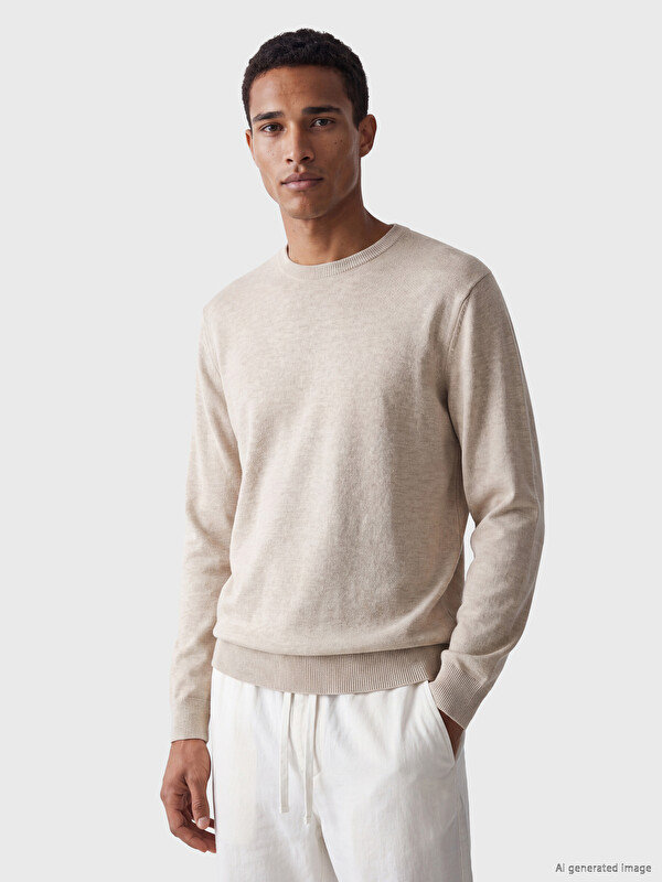 LCW Vision Crew Neck Men's Knitwear Sweater