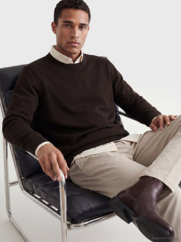 LCW Vision Crew Neck Men's Knitwear Sweater