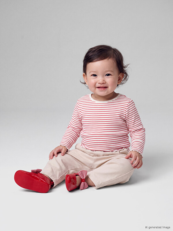 LCW baby Baby Girls' Striped T-Shirt