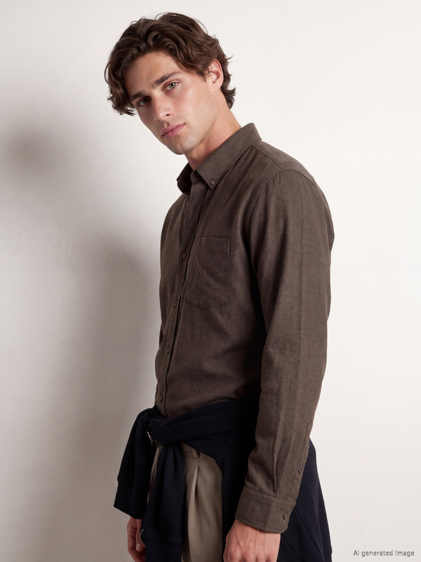 LCW Vision Regular Fit Gabardine Men's Shirt