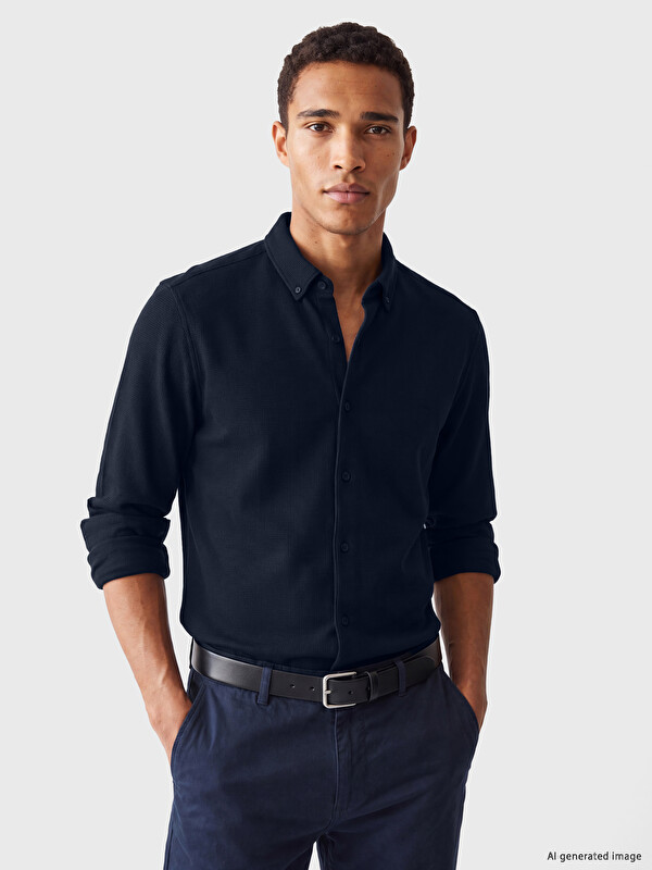 LCW Vision Slim Fit Textured Men's Shirt