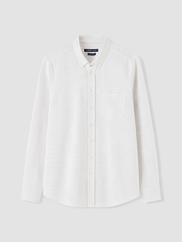 LCWAIKIKI Classic Regular Fit Dobby Men's Shirt