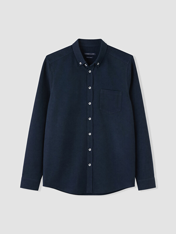 LCWAIKIKI Classic Standard Fit Dobby Men's Textured Shirt