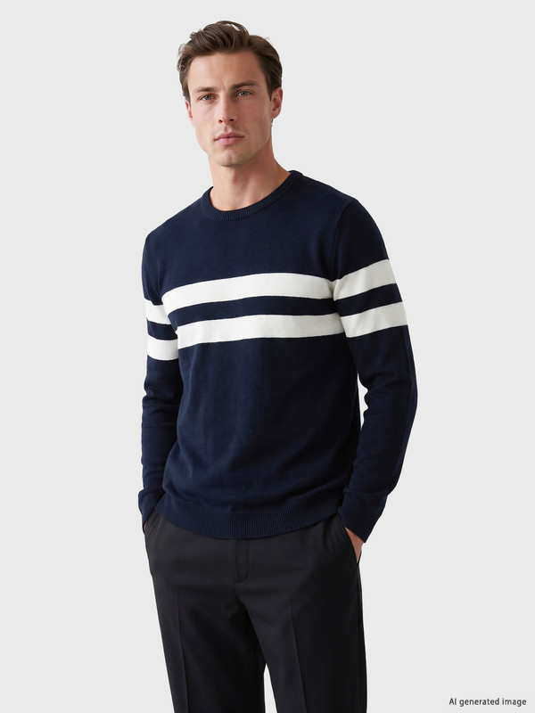 LCWAIKIKI Classic Man Navy Sweater