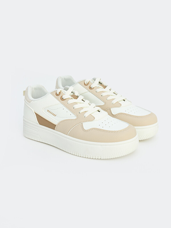 LCW STEPS Faux Leather Women's Sneakers