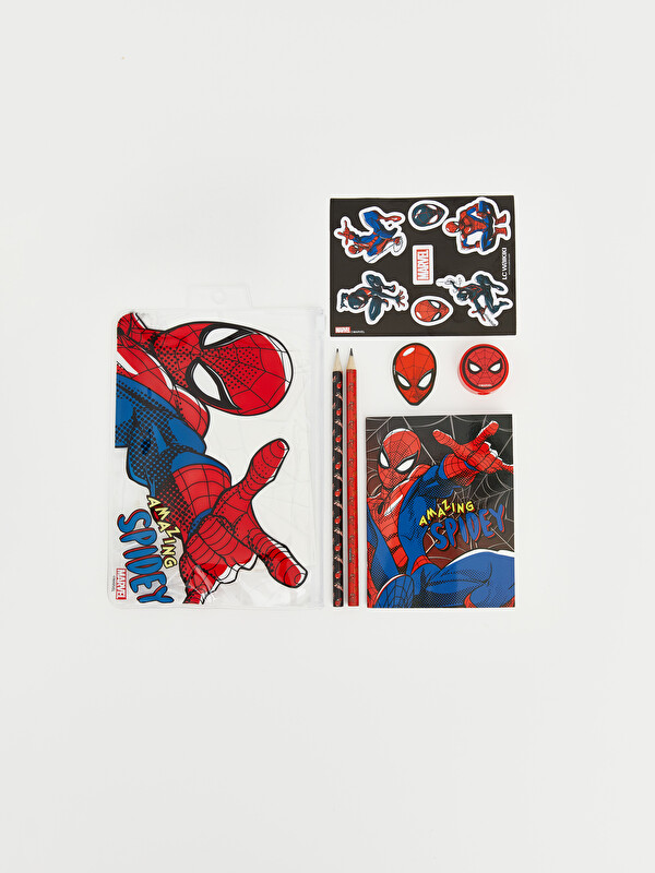 LCW JOY Spider-Man Baskılı Erkek Çocuk Kırtasiye Seti