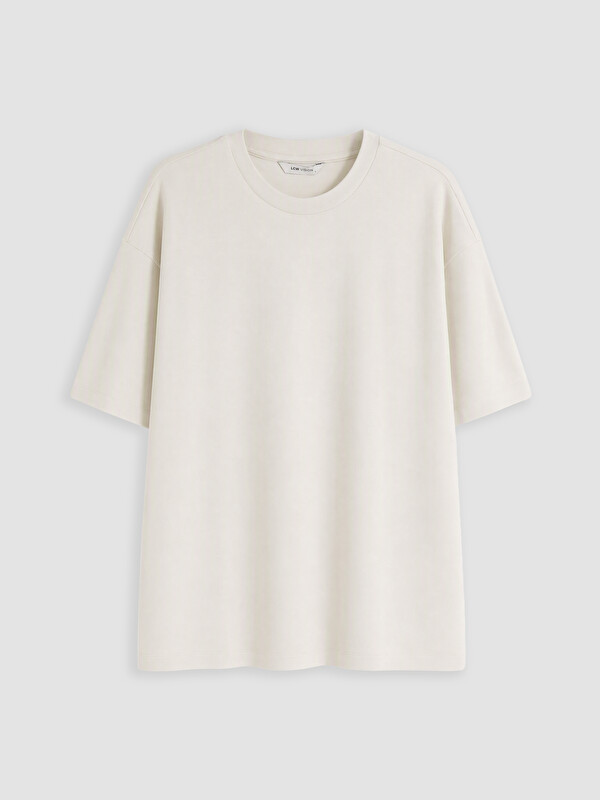 LCW Vision Boxy Fit Thick Fabric T-shirt /05