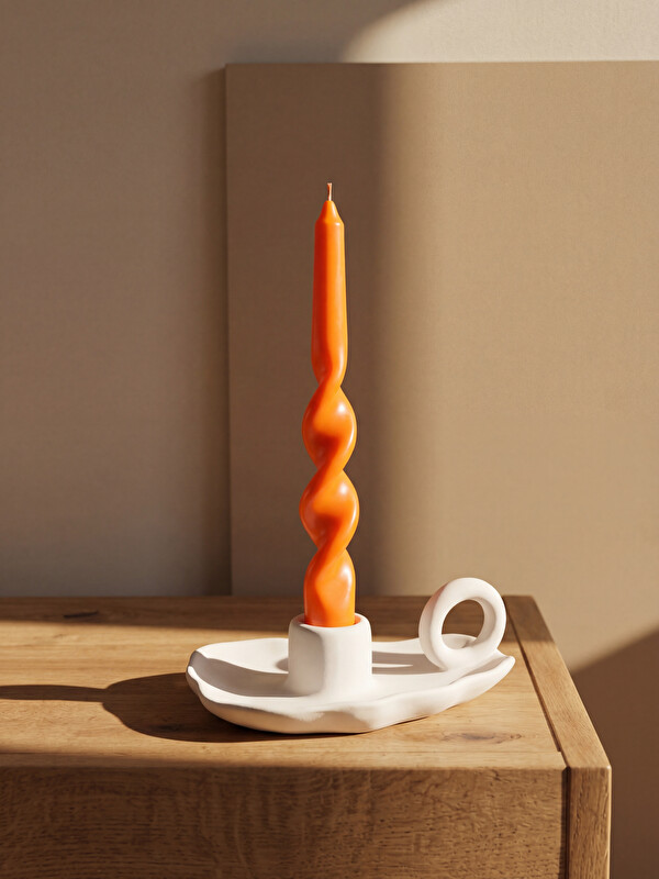 LCW HOME 2'li Burgu Formlu Dekoratif Mum