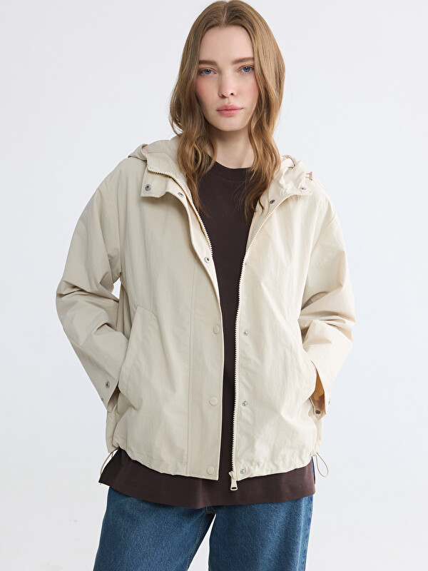 LCW Modest Женский дождевик оверсайз с капюшоном