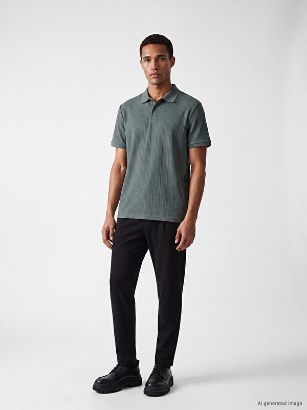 LCW Vision Slim Fit Pleated Men's Trousers