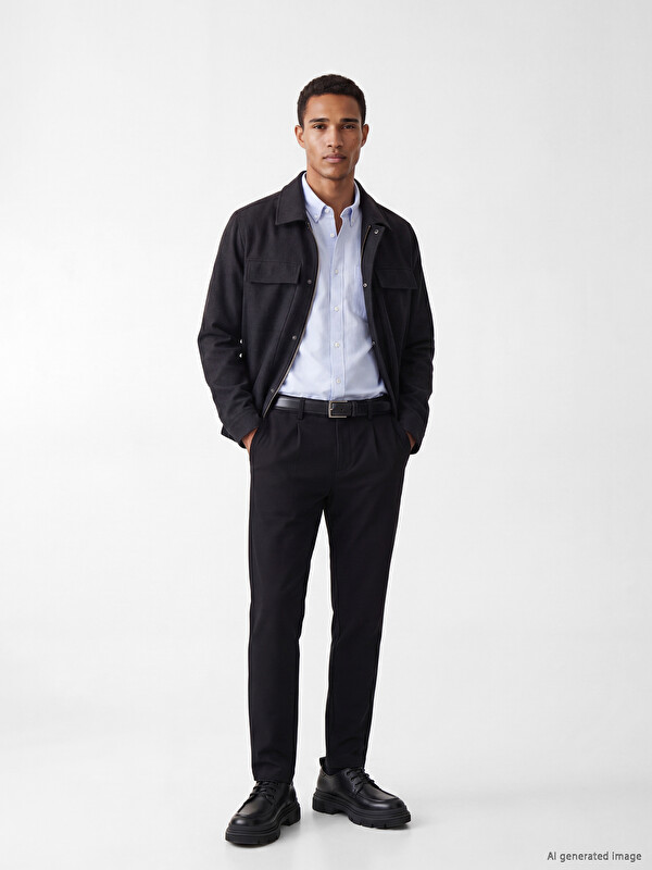 LCW Vision Slim Fit Men's Pleated Trousers