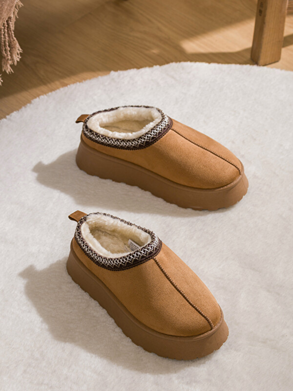 LCW STEPS Woman Beige Slipper Boots
