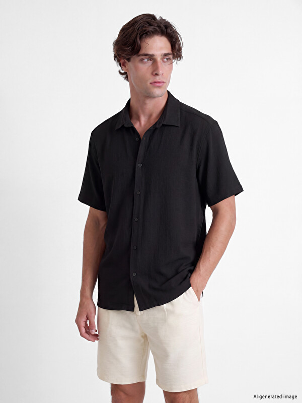 LCW Vision Man Black Shirt
