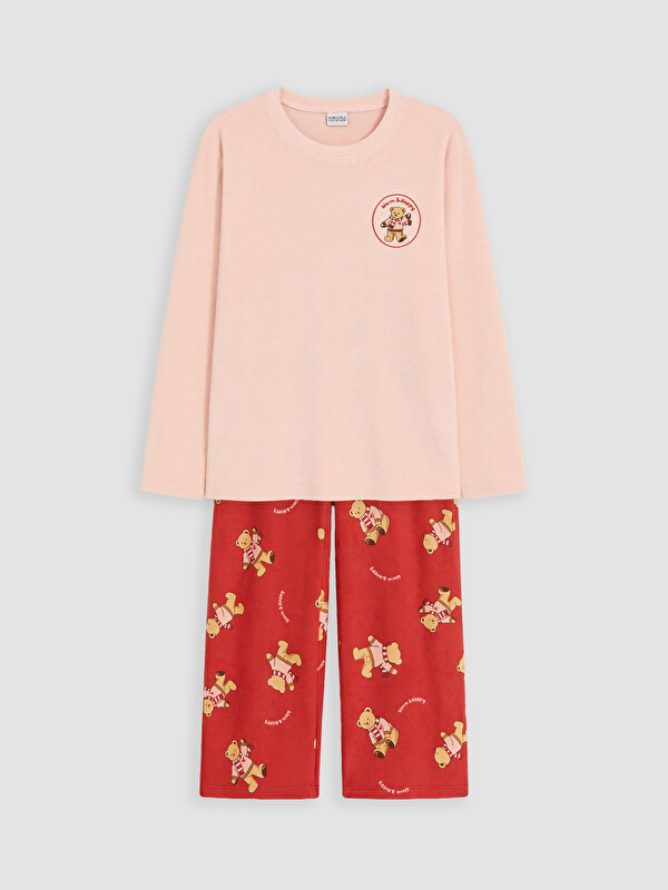 LCW Kids Girls' Velvet Pyjamas Set