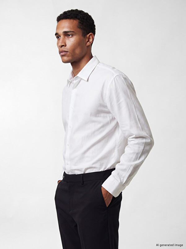 LCW Vision Regular Fit Crinkle Men's Shirt