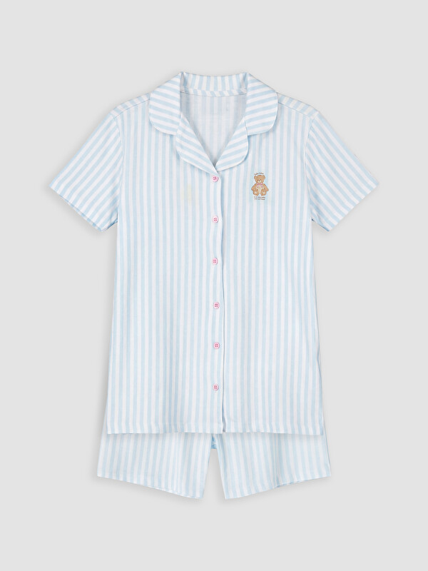 LCW Kids Mädchen Blau Pyjama-Set