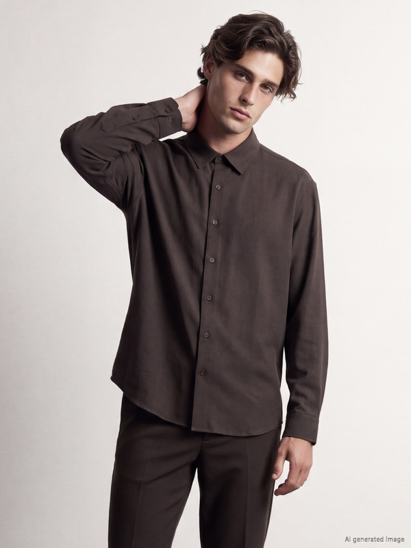 LCW Vision Relax Fit Dobby قميص رجال