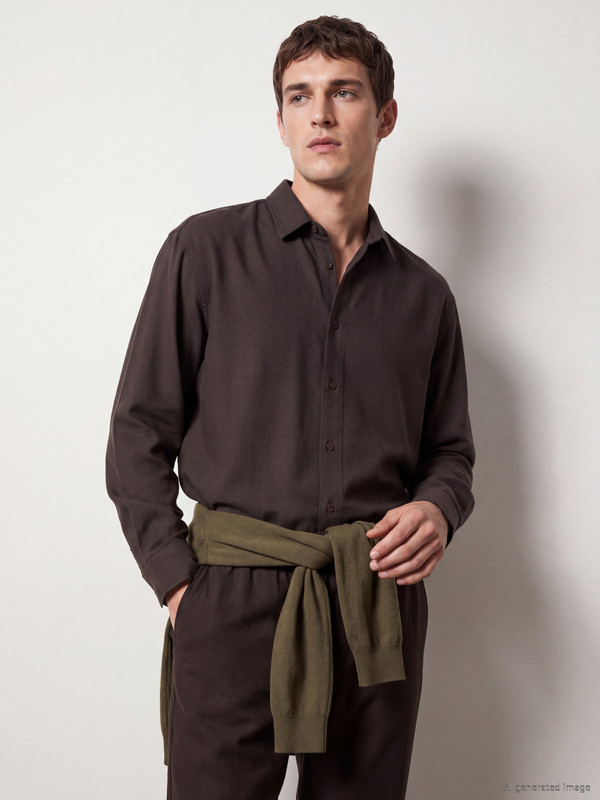 LCW Vision Relax Fit Dobby Men's Shirt
