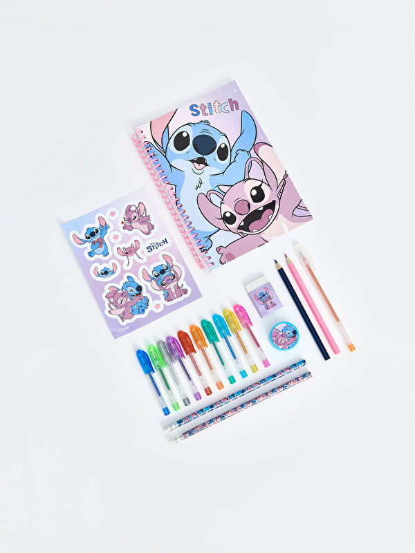 LCW JOY Stitch Printed Girls' Stationery Set