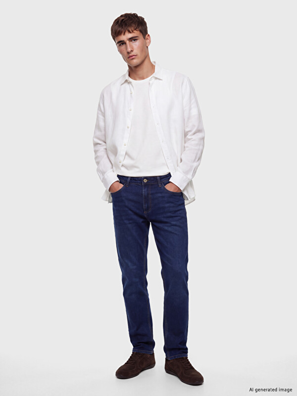 LCW Jeans 779 стандартты пішім лиоцел қоспасы ерлер джинсы шалбары