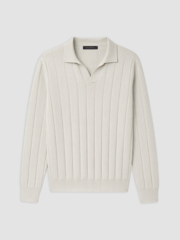 SOUTHBLUE Polo Collar Soft Touch Men's Knitwear Sweater