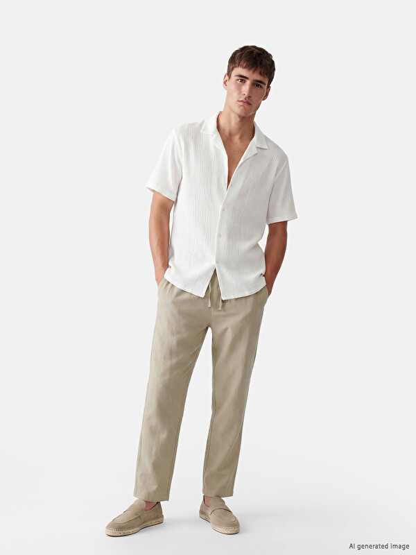 LCW Vision Regular Fit Dobby Herren Hosen